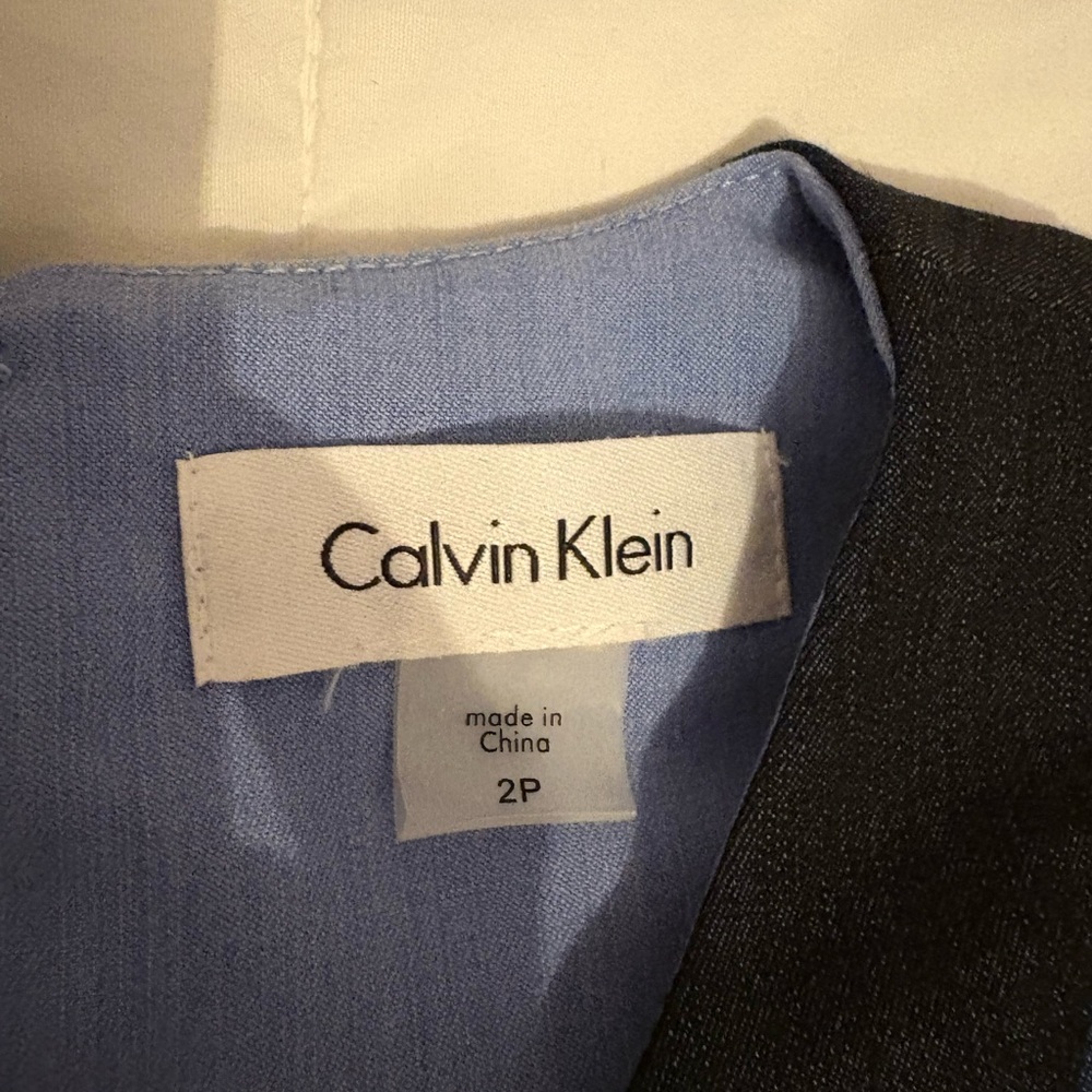 Calvin Klein Blue Patchwork Dress - Picture 4 of 4